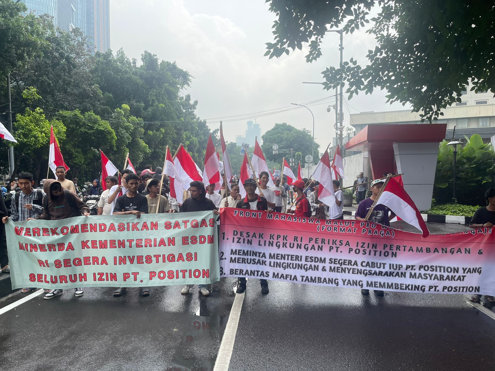 Front Mahasiswa Malut Pro Warga Maba Sangaji desak Kementerian SDM Cabut Izin PT Position